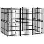 VidaXL Hondenkennel 5,53 m² staal