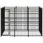 VidaXL Hondenkennel 8,29 m² staal
