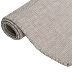 Vidaxl buitenkleed platgeweven 120x170 cm lichtgrijs