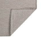 Vidaxl buitenkleed platgeweven 160x230 cm lichtgrijs