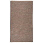 Vidaxl buitenkleed platgeweven 80x150 cm bruin