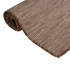 Vidaxl buitenkleed platgeweven 80x150 cm bruin