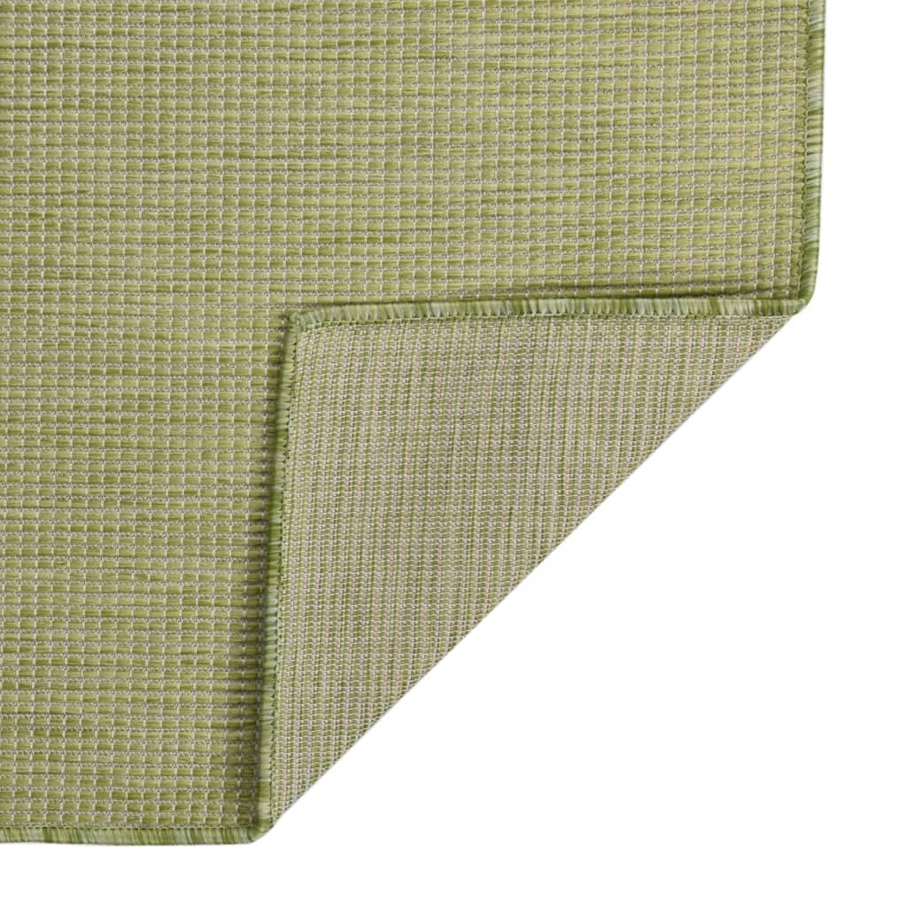 Vidaxl buitenkleed platgeweven 120x170 cm groen