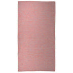 VidaXL Buitenkleed platgeweven 80x150 cm rood