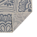 Vidaxl buitenkleed met patroon platgeweven 80x250 cm blauw