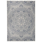 Vidaxl buitenkleed met patroon platgeweven 160x230 cm blauw