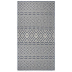 Vidaxl buitenkleed met patroon platgeweven 80x150 cm blauw