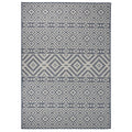Vidaxl buitenkleed met patroon platgeweven 140x200 cm blauw
