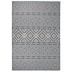 Vidaxl buitenkleed met patroon platgeweven 160x230 cm blauw