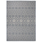 Vidaxl buitenkleed met patroon platgeweven 200x280 cm blauw