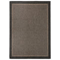 VidaXL Buitenkleed platgeweven 120x170 cm donkerbruin