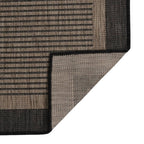 Vidaxl buitenkleed platgeweven 160x230 cm donkerbruin