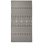 Vidaxl buitenkleed met patroon platgeweven 100x200 cm zwart