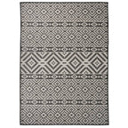 Vidaxl buitenkleed met patroon platgeweven 200x280 cm zwart
