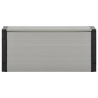 Vidaxl tuinafvalbak 85x34x40 cm grijs