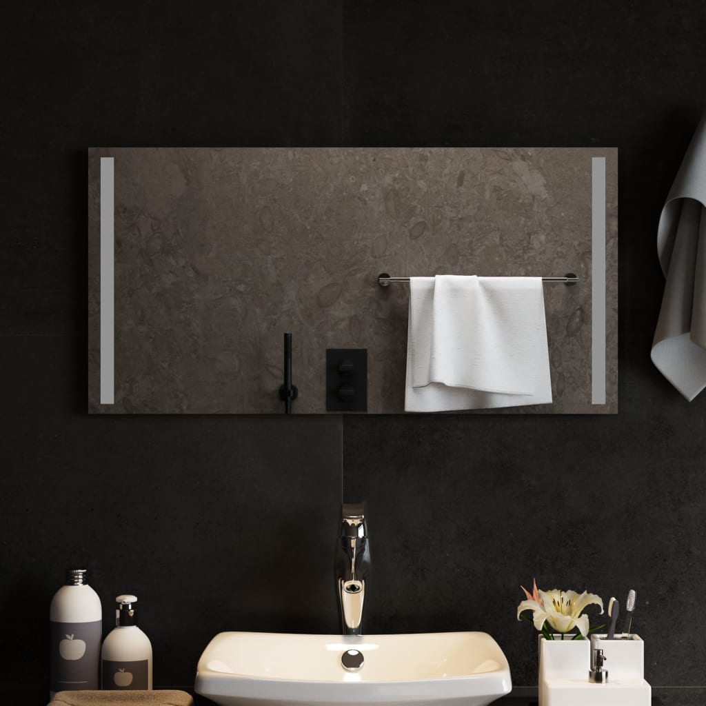 Vidaxl badkamerspiegel led 80x40 cm