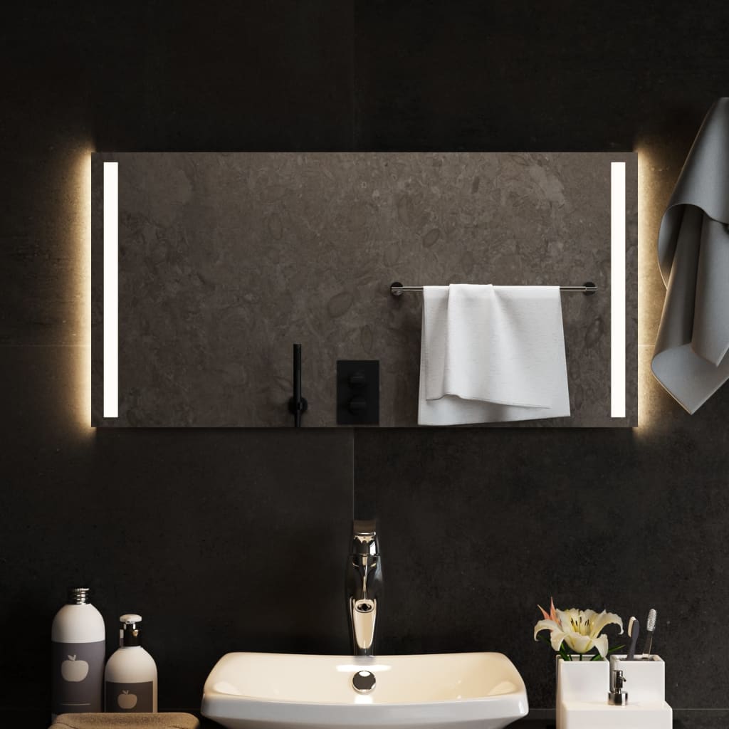 Vidaxl badkamerspiegel led 80x40 cm
