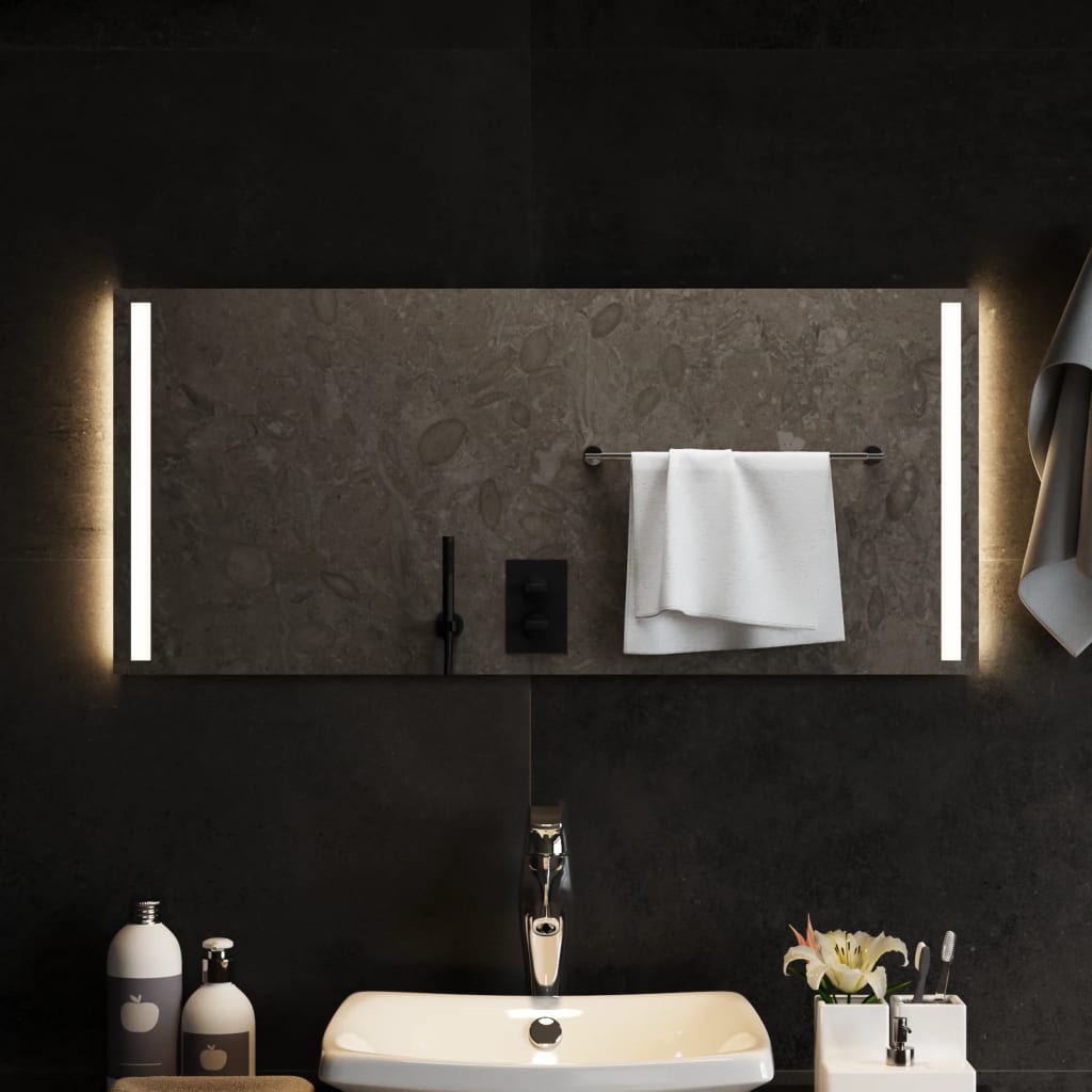 Vidaxl badkamerspiegel led 90x40 cm