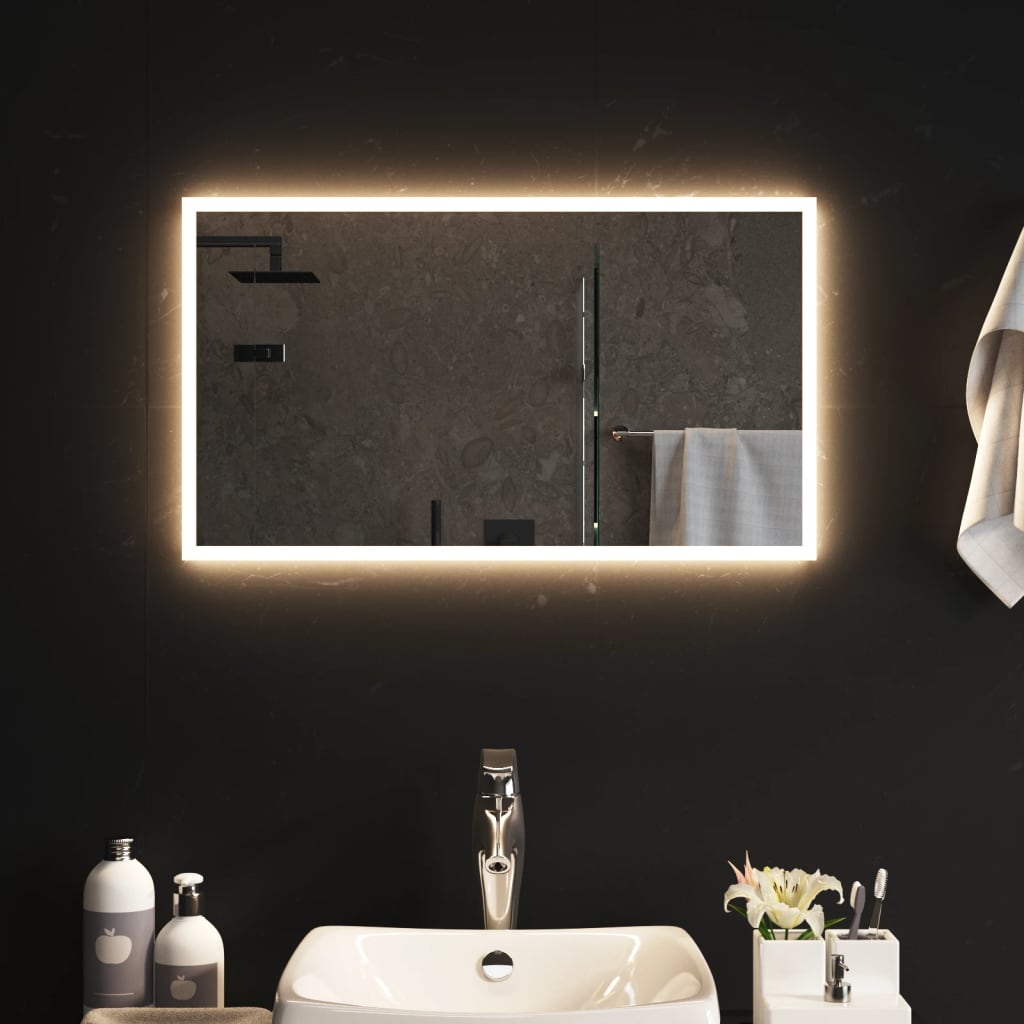 VidaXL Badkamerspiegel LED 70x40 cm