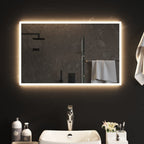 Vidaxl badkamerspiegel led 80x50 cm