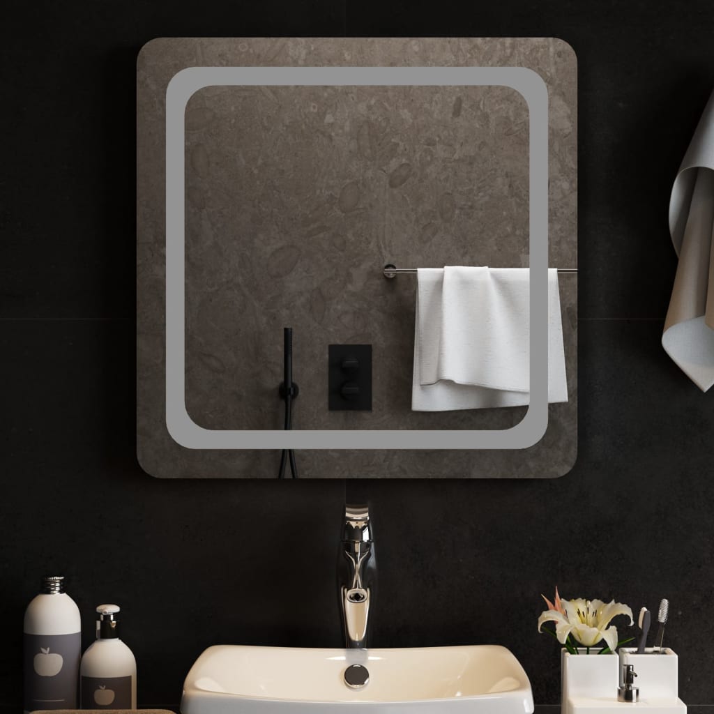 Vidaxl badkamerspiegel led 60x60 cm