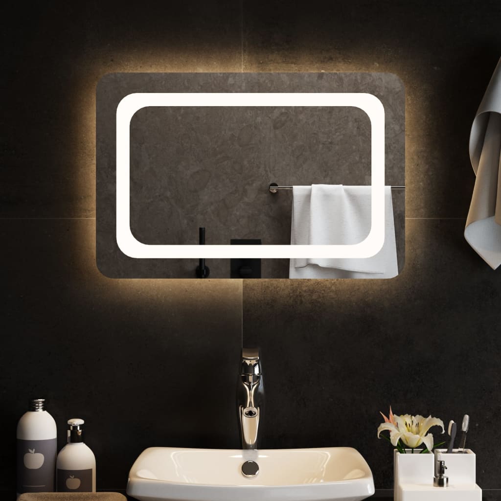 Vidaxl badkamerspiegel led 60x40 cm