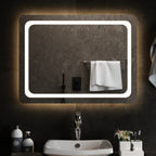 Vidaxl badkamerspiegel led 80x60 cm