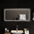 Vidaxl badkamerspiegel led 100x50 cm