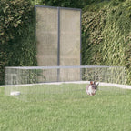 Vidaxl konijnenkooi met 2 panelen 220x110x55 cm gegalvaniseerd ijzer