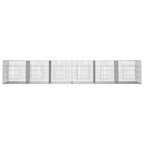 Vidaxl konijnenkooi met 6 panelen 327x79x54 cm gegalvaniseerd ijzer