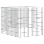 Vidaxl dierenverblijf 6 panelen 54x60 cm gegalvaniseerd ijzer