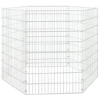 Vidaxl dierenverblijf 6 panelen 54x80 cm gegalvaniseerd ijzer