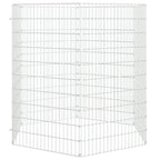 Vidaxl dierenverblijf 6 panelen 54x100 cm gegalvaniseerd ijzer