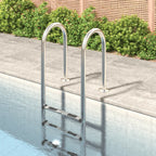 Vidaxl zwembadladder 54x38x158 cm 304 roestvrijstaal