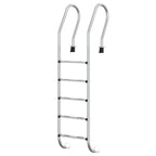VidaXL Zwembadladder 54x38x211 cm 304 roestvrij staal