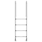 Vidaxl zwembadladder 54x38x184,5 cm 304 roestvrij staal