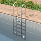VidaXL Zwembadladder 54x38x211 cm 304 roestvrij staal
