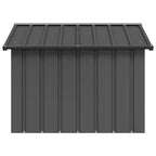 Vidaxl hondenhok 116,5x103x81,5 cm gegalvaniseerd staal antracietkleur