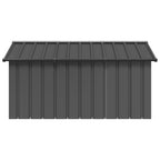 Vidaxl hondenhok 116,5x153x81,5 cm gegalvaniseerd staal antracietkleur