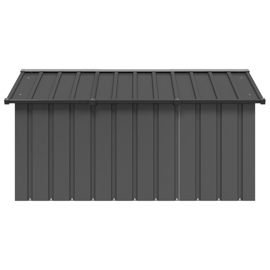 Vidaxl hondenhok 116,5x153x81,5 cm gegalvaniseerd staal antracietkleur