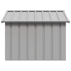 Vidaxl hondenhok 116,5x103x81,5 cm gegalvaniseerd staal grijs