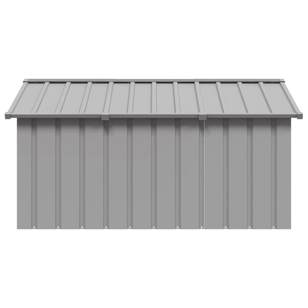 Vidaxl hondenhok 116,5x153x81,5 cm gegalvaniseerd staal grijs
