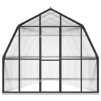 VidaXL Broeikas met basisframe 12,63 m² aluminium antracietkleurig