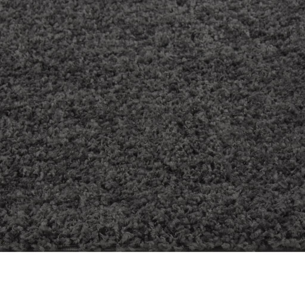 VidaXL Vloerkleed shaggy hoogpolig 120x170 cm antracietkleurig