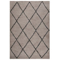 VidaXL Vloerkleed shaggy hoogpolig 160x230 cm beige en antracietkleur