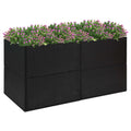Vidaxl plantenbak 157x80x80 cm poly rattan zwart