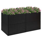 Vidaxl plantenbak 157x80x80 cm poly rattan zwart