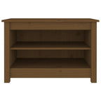 Vidaxl schoenenkast 70x38x45,5 cm massief grenenhout honingbruin