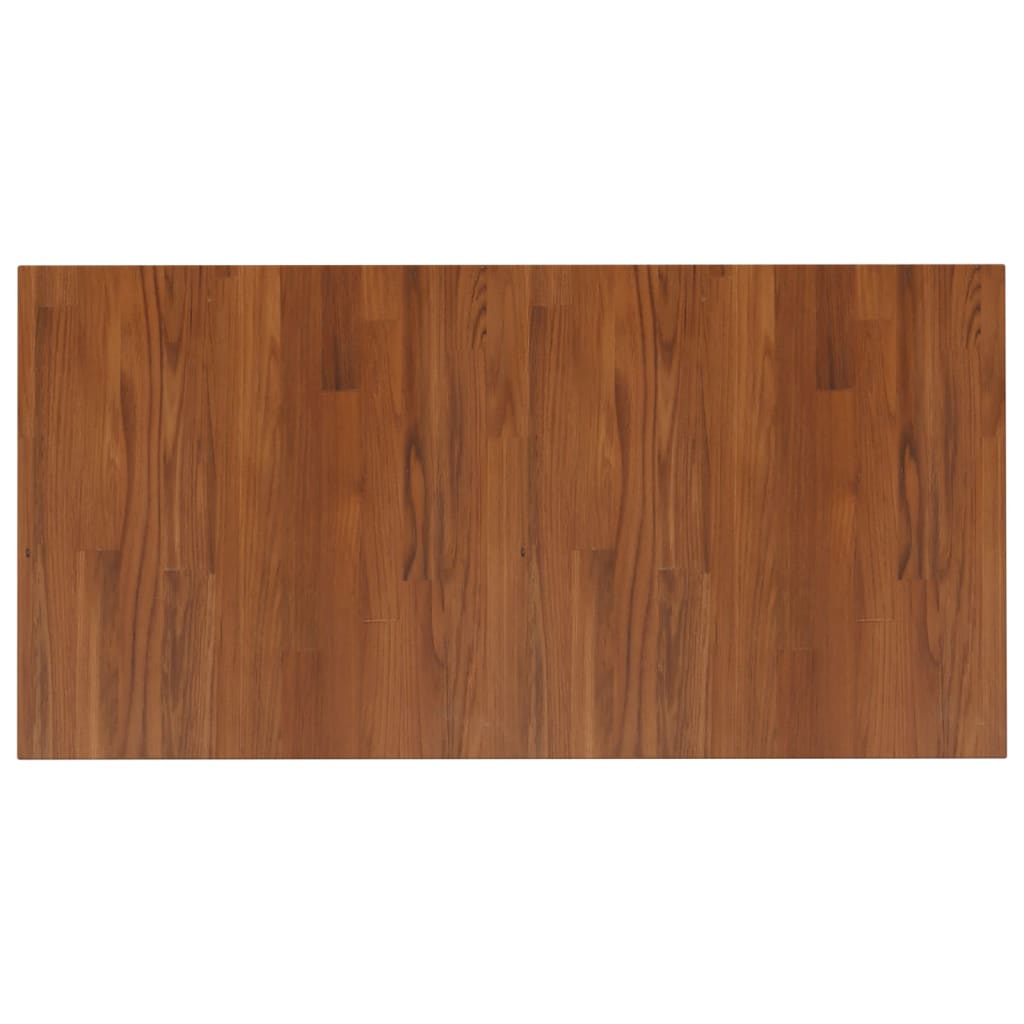 Vidaxl wastafelblad 100x50x1,5cm behandeld massief hout donkerbruin