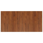 Vidaxl wastafelblad 100x50x1,5cm behandeld massief hout donkerbruin